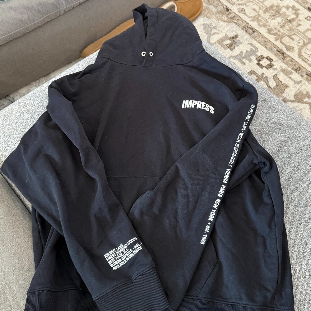 Helmut Lang Impress Hoodie - Size XL Man XXL Woman